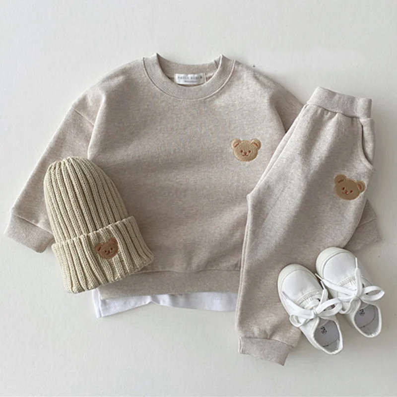 children's summer clothes Girls Suit Sweatshirts +Pants 2Pcs/Sets 2022 Beauty Spring Autumn Toddler Kids Teenagers Cotton Home Wear Sport Suits Children C Clothing Sets near me