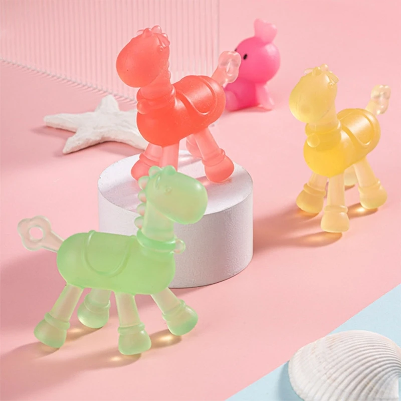 

Baby Nursing Teething Toy Horse Silicone Teether Baby Teether Toy