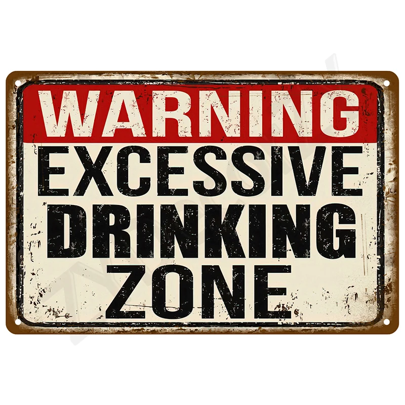 Retro Wand Kunst Wandbild Outdoor Haus Badezimmer Home Room Dekorationen Dekor Vintage Metall Zeichen Platten Zinn Zeichen Poster Mann Höhle Bar – Detail 10