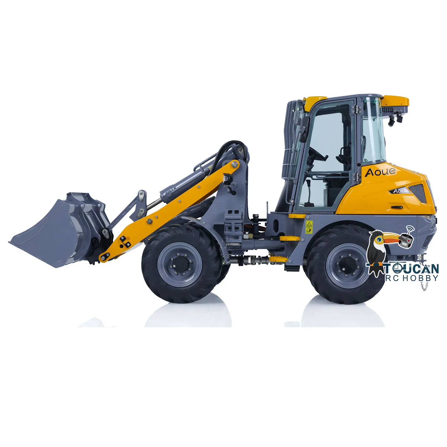 LESU MCL8 RC Hydraulic Loader 1/14 Metal Truck Model Light Sound ESC Motor ST8 Remote Control Car Painted Assembled Toys 3