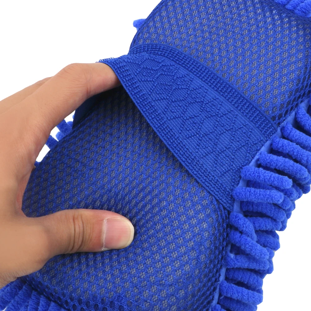 Car Cleaning Motor Motorcycle Brush Washer Car Window Body Washing Gloves Soft Microfiber chenille Paint Care Auto Maintenance
