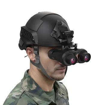 Dispositivo per visione notturna 3D VR Naked Eye, montato su casco, binocolo a infrarossi digitale tattico 4K HD, visione notturna