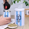 Yerba Mate Tea Container Nut Storage Coffee Tank Sugar Cans Kitchen Storage Organizer, Argentina Football Captain No.10 Style 6