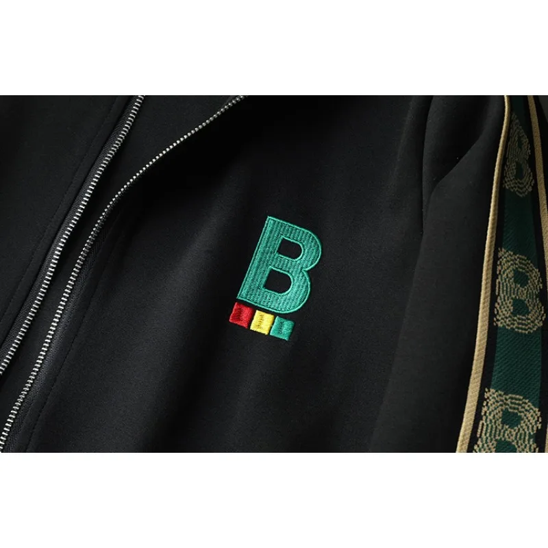 Minglu Letter Zipper Embroidery Men's Sets Luxury Spring Autumn Male Sweatshirts Elastic Waist Sport Casual Man Tracksuits 3XL 5