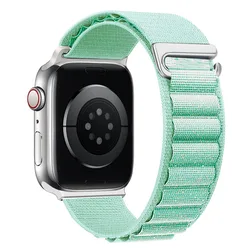 Alpine Loop Bracelet for Apple Watch - Premium Strap Collection (Pistachio shiny)