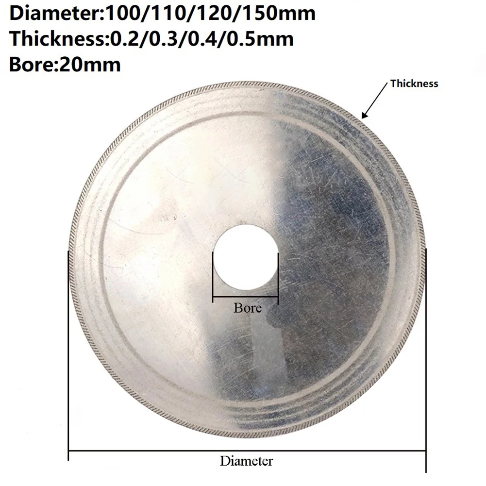 1 PC Diamonds Saw Cutting Disc For Lapidary Stone Arbor Tools Accessories Parts Marble , Stone , Gemstone , Jade, Agate, Crystal