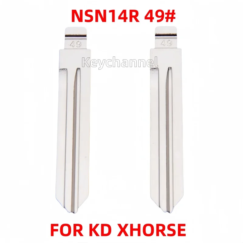กุญแจรถพับได้10ชิ้น/ล็อต NSN14R KD Key BLANK 49 # ตรงข้ามกับ Key 22 # กุญแจ NSN14สำหรับ Nissan รุ่นใหม่สำหรับ keydiy xhorse รีโมต