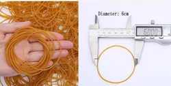 Bulk Pack of Soft Elastic Hair Bands - Durable and Versatile Rubber Fasteners - 200pcs (6cm)
