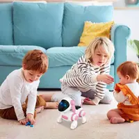 Robot Dog For Kids RC Stunt Toy Dog Funny Interactive Stunt Puppy With Sound For Kid Child Age 3-7 1