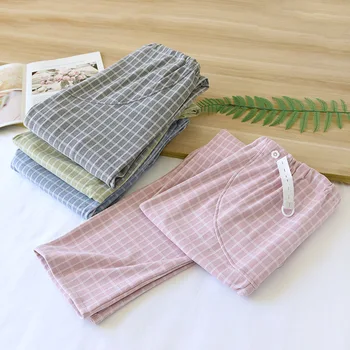 Maternity Sleep Pants Pregnancy Clothing Pregnant Pants New Adjustable Loose Straight Sleep Wear Pregnancy Home Lounge