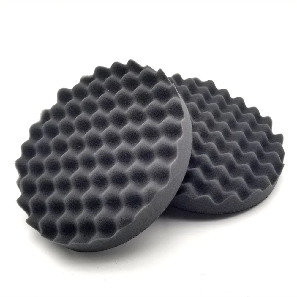 AUTOBRIGHT 6.5/7" inch Car Polisher Pad Professional Polishing Machine Sponge Fast Detailing Wash Wax Mirror Flat Wave Foam Tool 2