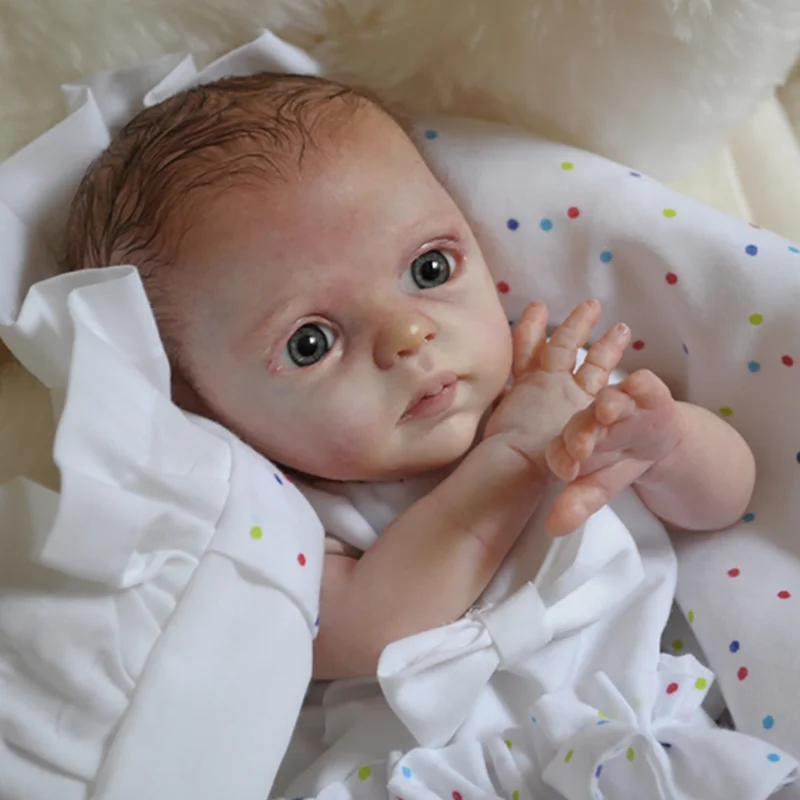 Kit mini bambola rinata da 10 pollici Nessa parti di bambola vuote fai da te kit muñeca reborn - immagine 5