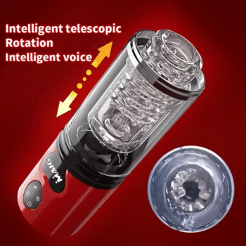 Male Masturbator Automatic Telescopic Rotation Real Vagina Voice Masturbation Cup For Men Pocket Pussy Strong Thrusting Sex Toys 6