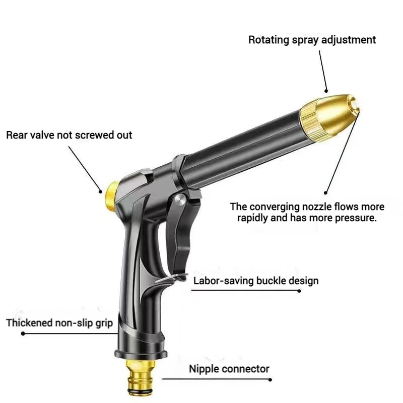 5-25M Garden Hose High Pressure Washer Gun Garden Watering Pipe Hose Nozzle Sprinkler Universal Car Washing Kit Car Washing Tool 3