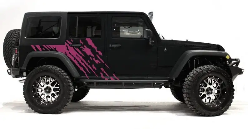 

Decal | Factory Crafts "SPLASH" Side Graphics Kit | Stickers | Vinyl Decal Wrap | Fits Wrangler 2007-2016 Gloss P