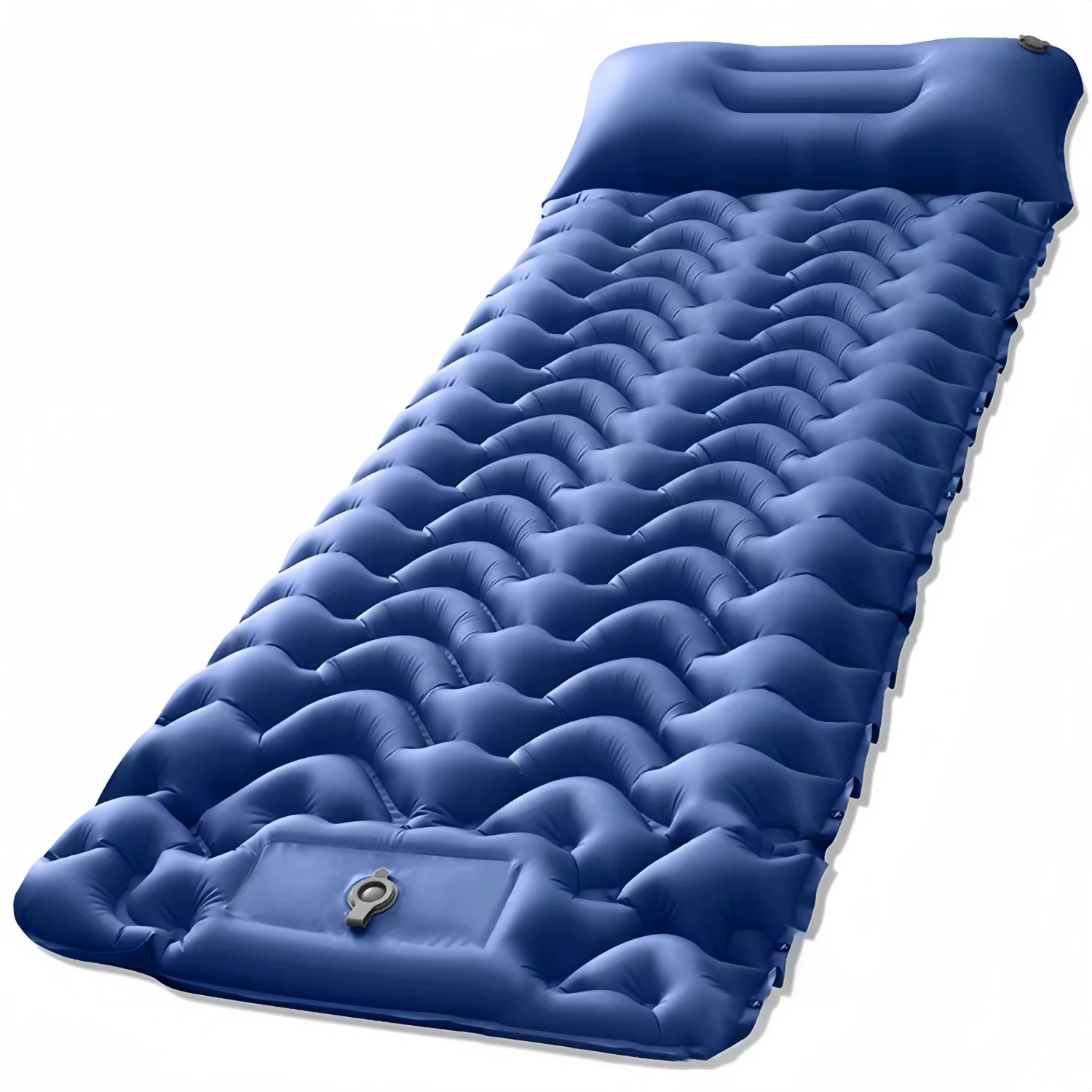 High Quality Outdoor Camping Inflatable Mattress Sleeping Pad with Pillows Ultralight Air Mat Built in Inflator Pump Hiking