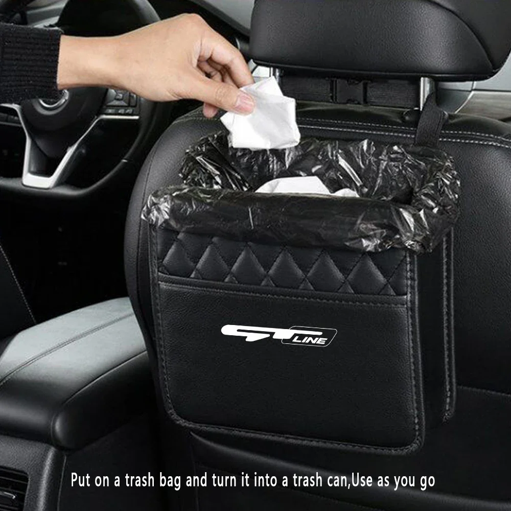 

Car Seat Back Storage Bag Storage Anti-Kick Mats Large Capacity Car Backseat Organizer Protector Pad for GT LINE