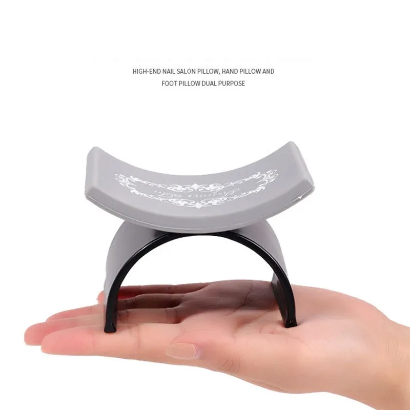 Nail Art Pillow U Shape Silicone Hand Arm Rest Holder Washable Soft Palm Rests Stand Salon Nail Tools Professional Equipment