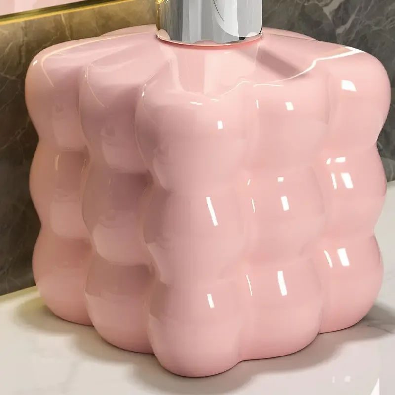 Soap Dispenser Modern Press Emulsion Bottle Bathroom Accessories Hand Sanitizer Soap Dispenser Ceramic Moisturizing Bottle