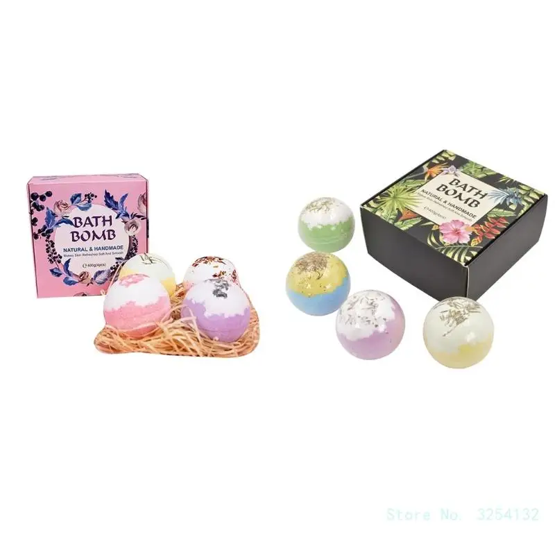 

Small Bathing Bombs Body Sea Salt Stress Relief Bubble Balls Moisturize Shower