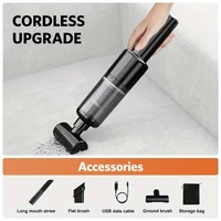 Wireless Car Vacuum Cleaner Wireless Handheld Vacuum Cleaner Strong Suction Auto Vaccum Cleaning Desktop Cleaner 2