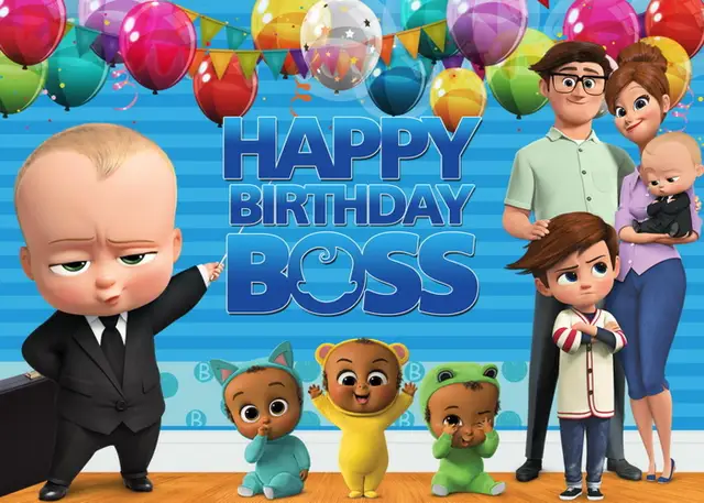 Decoración de fondo de fiesta de cumpleaños con temática de bebé Boss, Fondo de revelación de género para niño o niña, decoración de fondo de fiesta de cumpleaños rosa y azul - Imagen 3