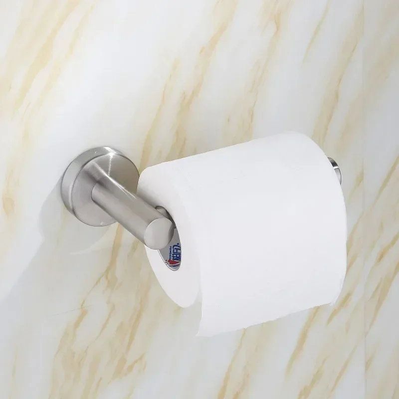 Toilet Wall Mount Toilet Paper Holder Stainless Steel Bathroom Kitchen Roll Paper Accessory Tissue Towel Accessories Holders