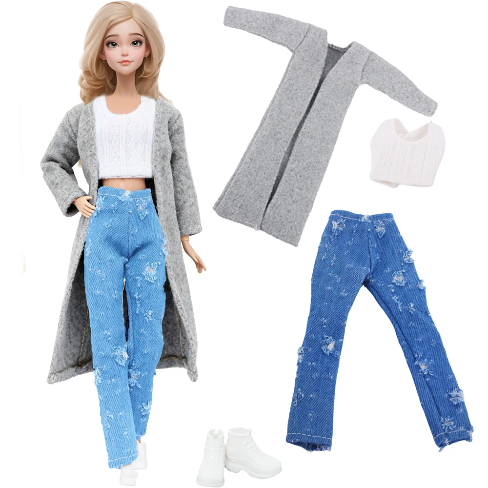 11.5'' Girl Doll Clothes and Accessories Tops Pants Trousers Skirt Daily Wear Outfit Shoes Boots Kids Toy Gifts