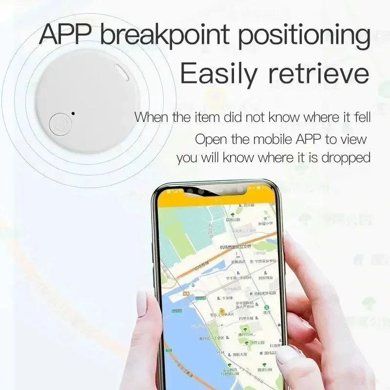 Enhanced Bluetooth 5.0 GPS Tracker for Pets, Kids, Bags, and Wallets - Smart Anti-Lost Locator Device