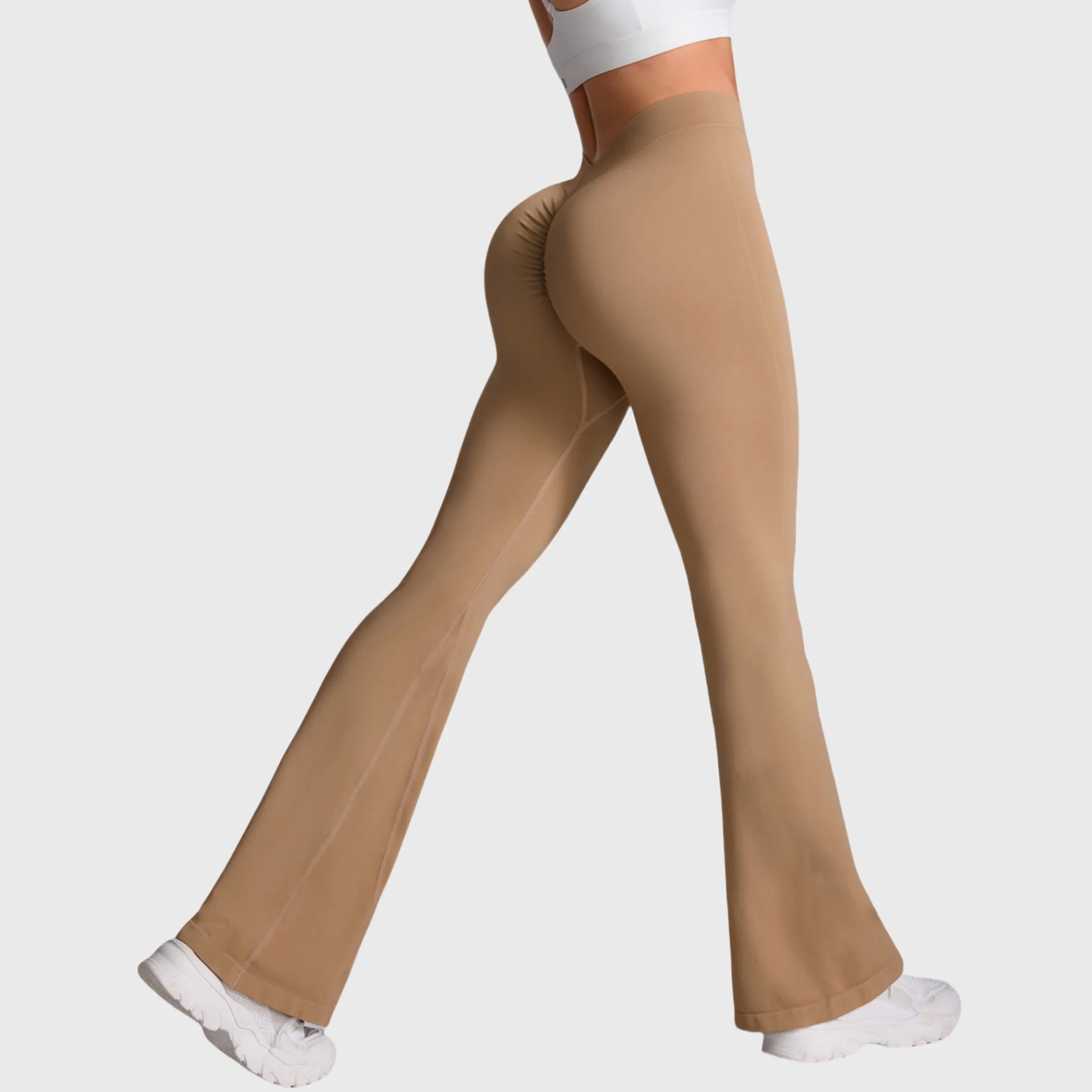Flare Leggings Yoga Pants Women Bell-bottoms Yoga Tights High Waist Fitness Stretch Gym Workout Casual Sports Push Up Wide Legs