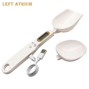 Cuchara Medidora Digital USB | Báscula Gramera Electrónica de Precisión para Harina y Polvo. Herramienta Cocina Recargable.