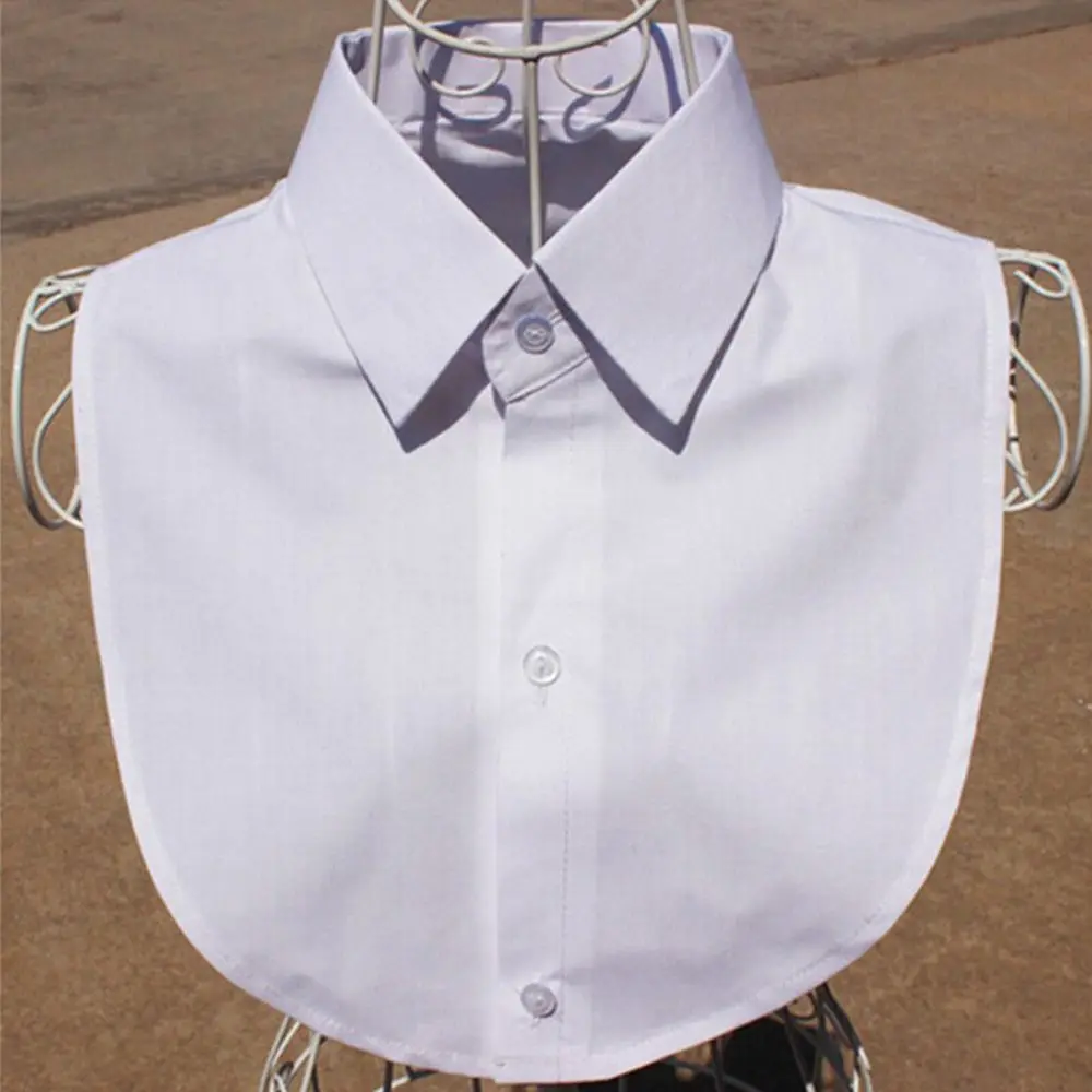 New Fashion Women Cotton Lace Fake Collar Blouse Vintage Detachable Collar Men Women's shirt False Tie Lapel Blouse Top fake collar