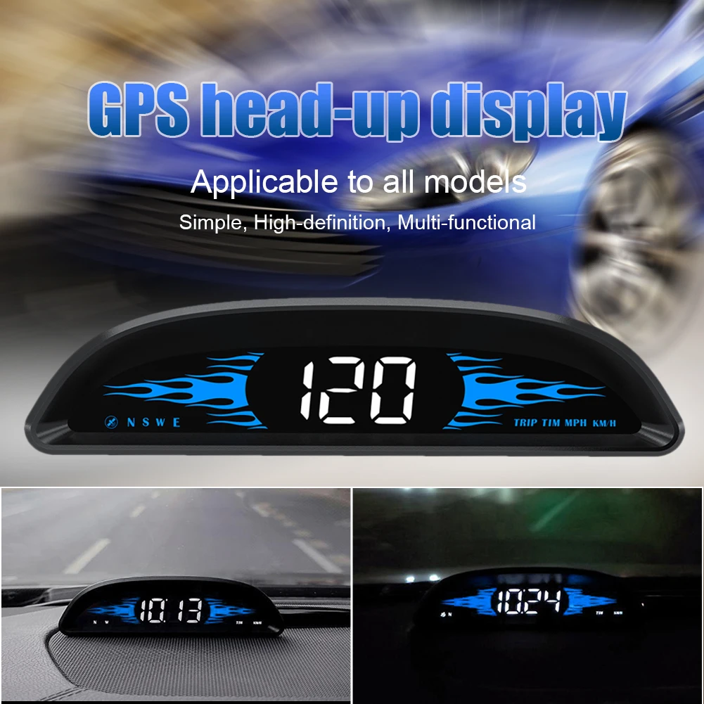 New G2 Universal Hud Gps Display Speedometer Odometer Compass Windshield Projector With