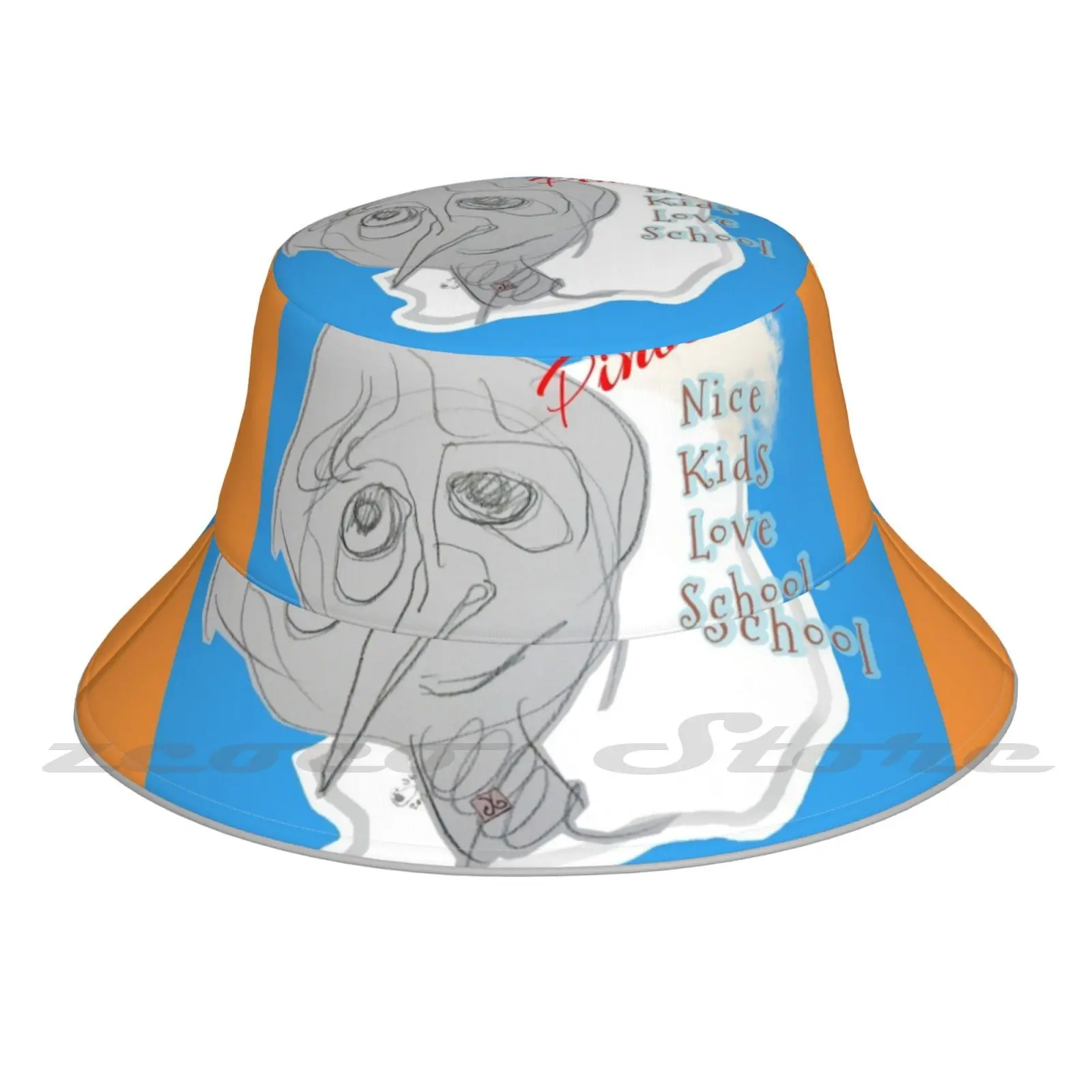 

Melancholic ( Original Drawing By Alicecci ) Nice Kids Go To School Cap Diy Foldable Sunshade Fashion Leisure Bucket Hat Love