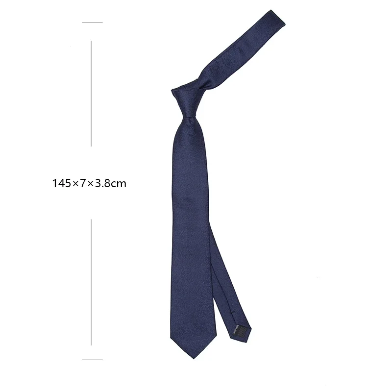 New Classic Tie for Men Business Solid Color Stripe Plaid 7cm Jacquard Wedding Dress Necktie Daily Wear Cravat Accessories Gifts