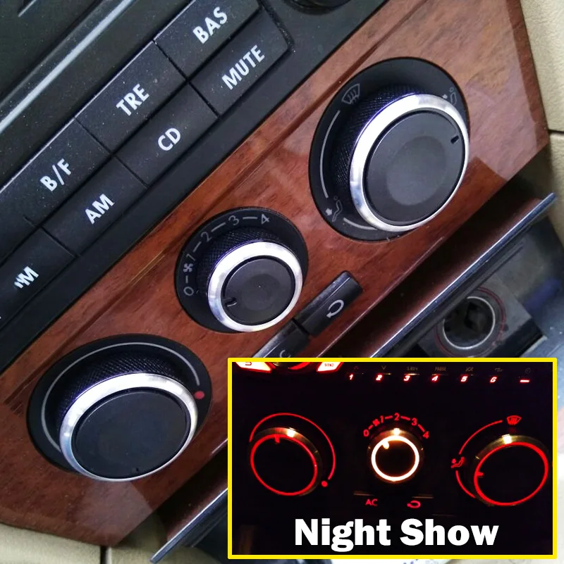 3PC 히터 기후 제어 스위치 노브 Skoda Octavia 1U AUDI A3 8L MK1 VW 신차 에어 컨디셔닝 다이얼 노브