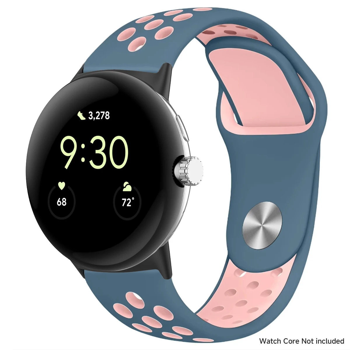 Breathable Silicone Sports Band for Google Pixel Watch - 41mm & 45mm Accessory Bracelet