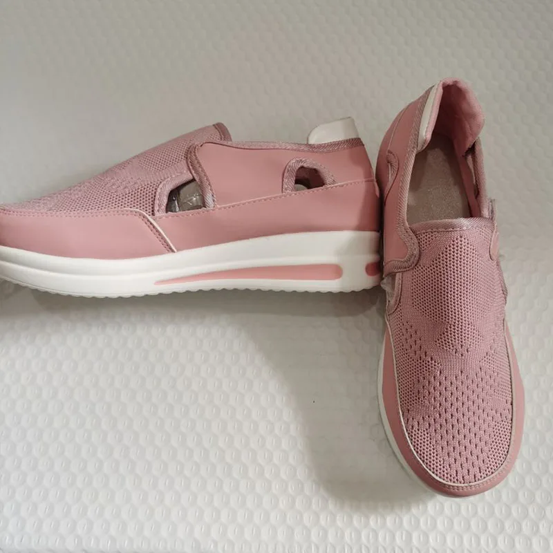 2022 Female Casual Vulcanized Shoes Sneakers Women Breathable Sport Mesh Platform Shoes Non-Slip Comfort Design Ladies Footwear
