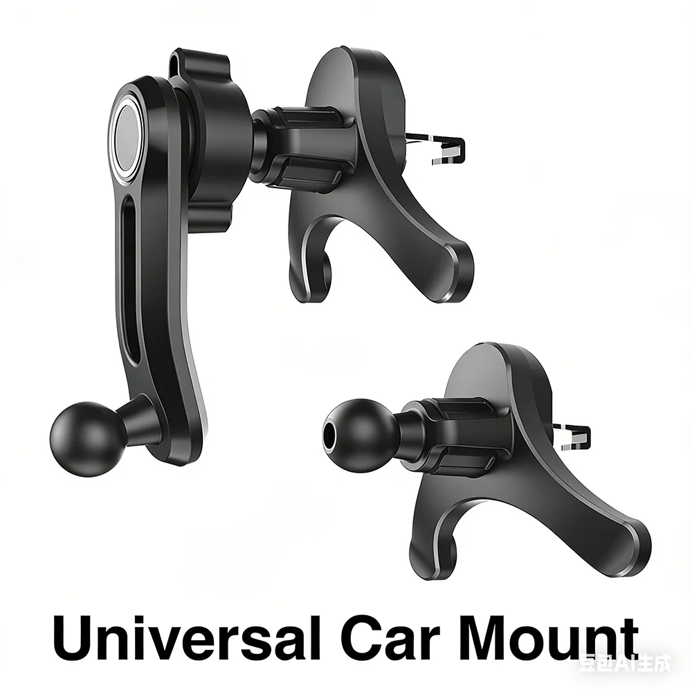 LRBH 17mm Auto-Lüftungsclip-Ersatz, 360° ° Verlängerungsstange, 14-38mm Verstellbarer Haken, Passend für die Meisten Auto-Handyhalterungen – Detail 6