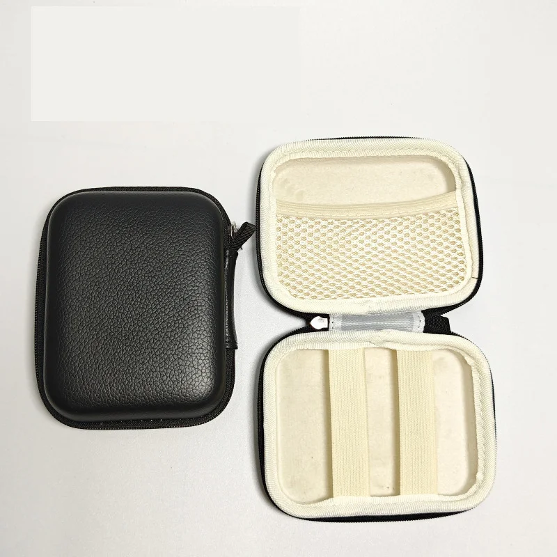 Digital Camera Case for CAMKORY, Small Travel Compact Camera Holder with Mesh Pocket for Accessories SD Card (Pink)