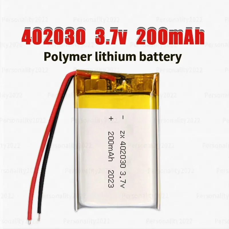 402030 200mAh 3.7V Lithium Polymer Battery for Smart Bracelet Voice Recorder GPS Tablet PC Pet Training Tool Webcam Batteries rechargeable lithium batteries