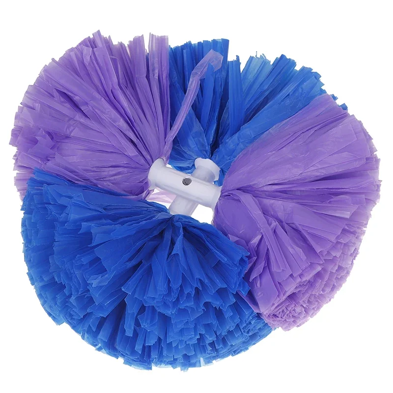 Colorful Matte Cheerleading Pom Poms With Handle Big Cheer Balls Hand Dance Pompoms Accessories For Women Girl Kids