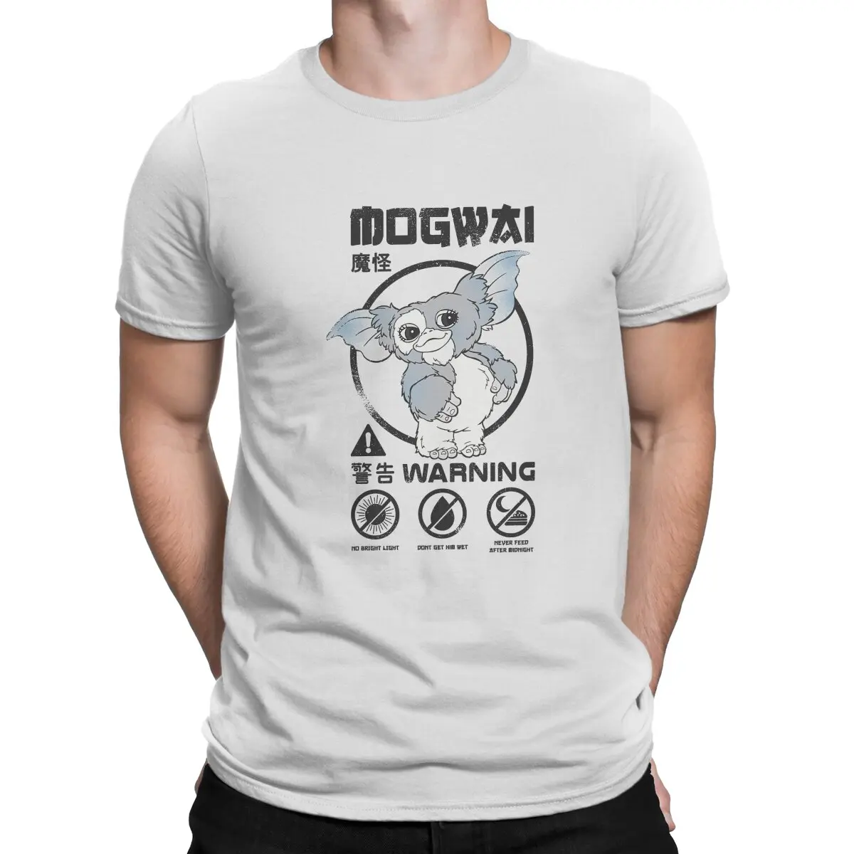 

Футболка Gremlins с рисунком фильмов, Mogwai Rules, мужские топы с графическим рисунком, винтажная Мужская Уличная футболка из полиэстера в стиле Харадзюку на лето