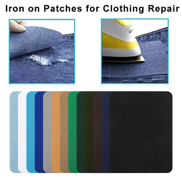 4Pcs Iron on Patches Clothing Repair Multi-Colored Fabric Patches Iron on  Strong Glue Cotton Patch for Clothes Jean Repair Decor - AliExpress
