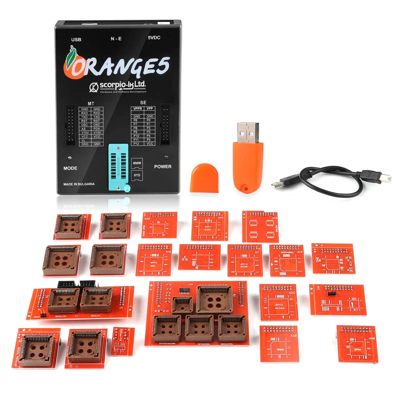 Full Activation V1.35 V1.36 Orange5 Orange 5 Super Programming With Full Adapter ECU Programmer Tool Add Many New Licenses