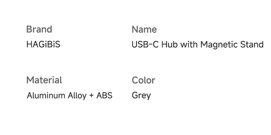 Hagibis Magnetic Stand USB-C Hub with M.2 SSD CMC10
