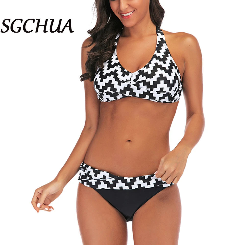 Bikini Set 2022 Sexy Vintage Printed 2 Pieces Push Up Paddad Biquini Famale Brazilian Sexy Low Waist  Beachwear Bathing Suit