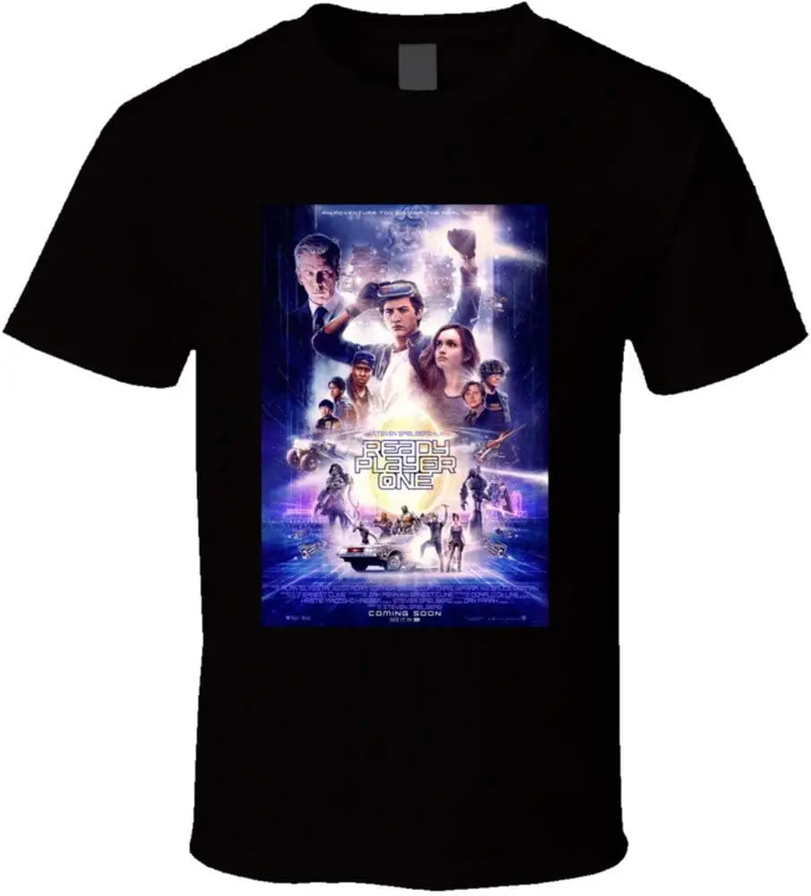 

Футболки Ready Player One из хлопка роскошные брендовые винтажные Большие размеры