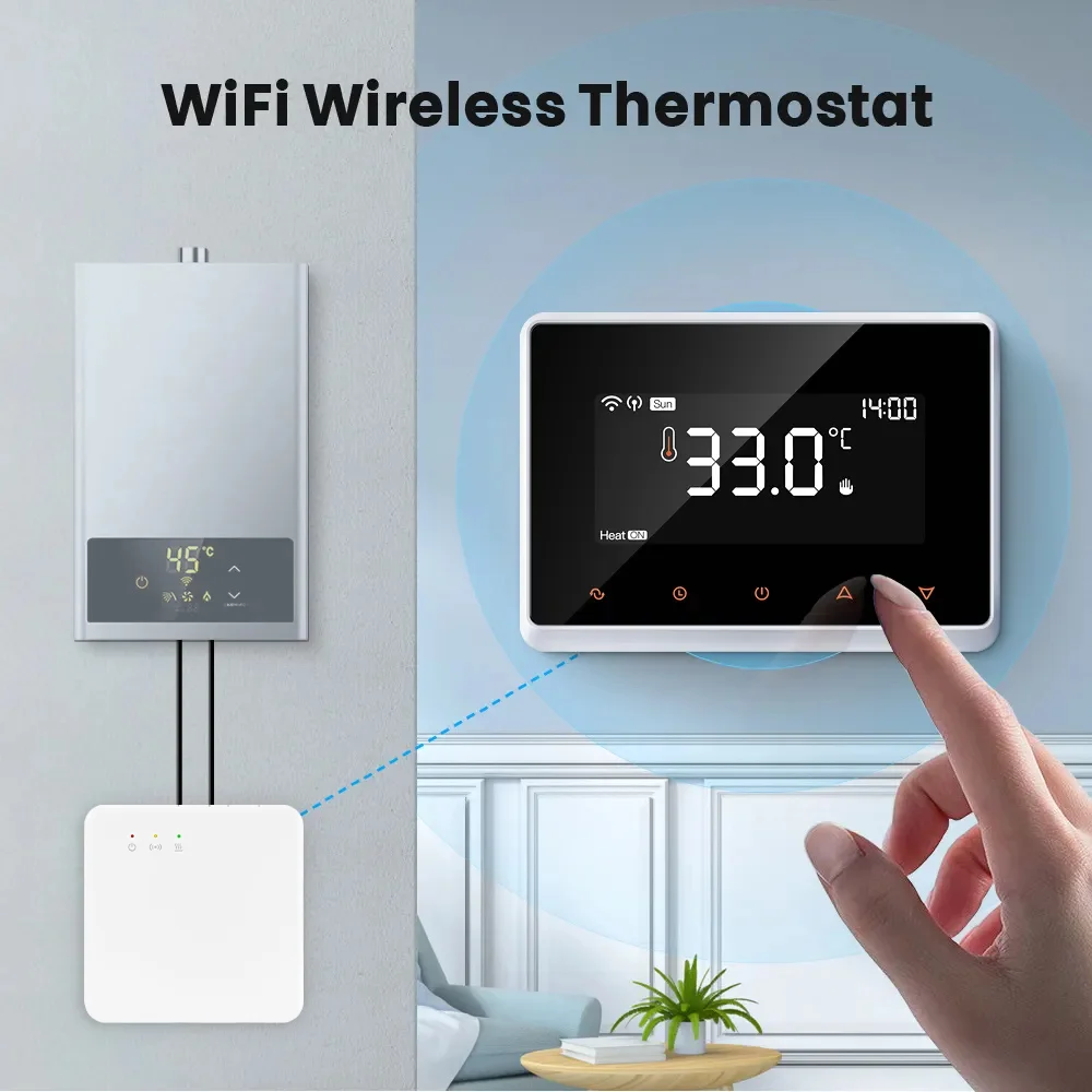 Tuya Smart Home Wifi Boiler Thermostat Room Thermostat Gas