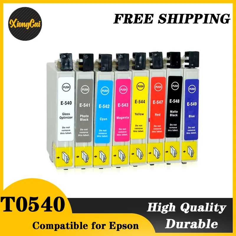 

8 шт., картриджи для принтера Epson T0540 T0541 T0542 T0543 T0544 T0547 T0548 T0549